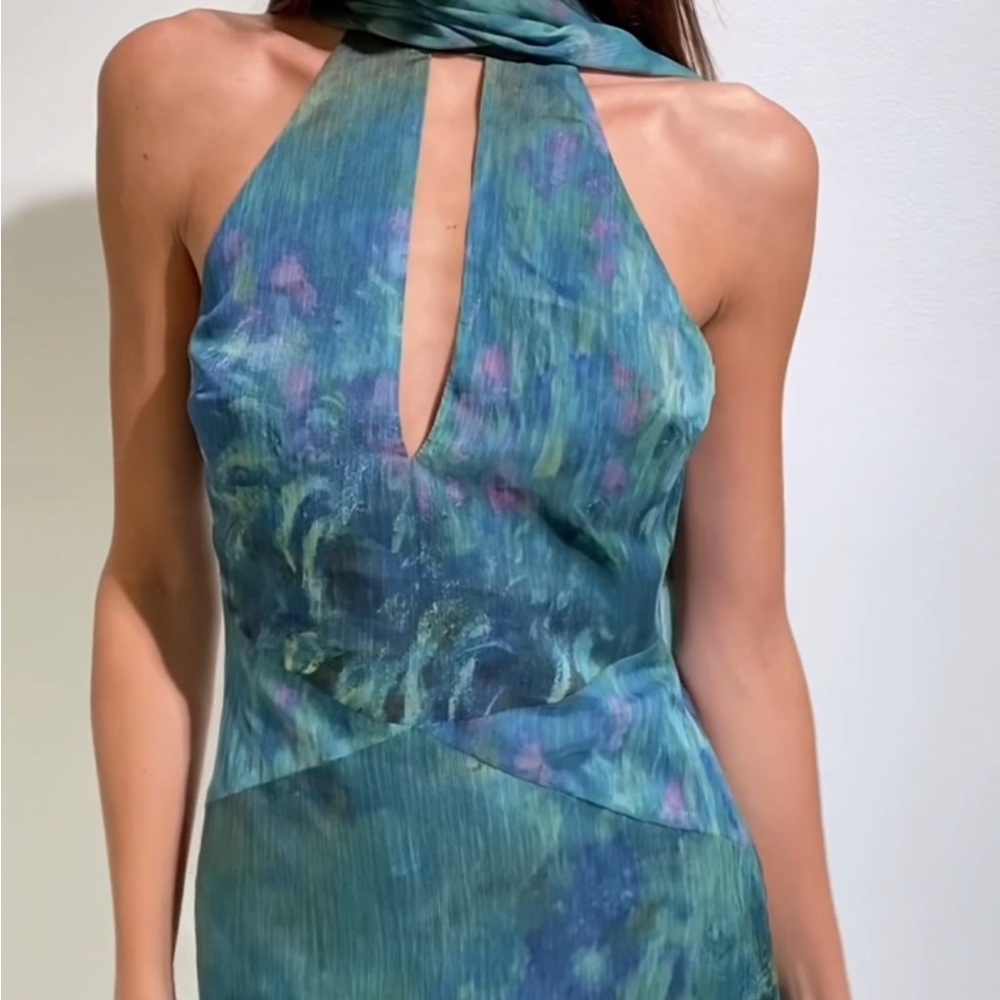 RARE - NWT Monet Dress - Irises - Picture 7 of 8